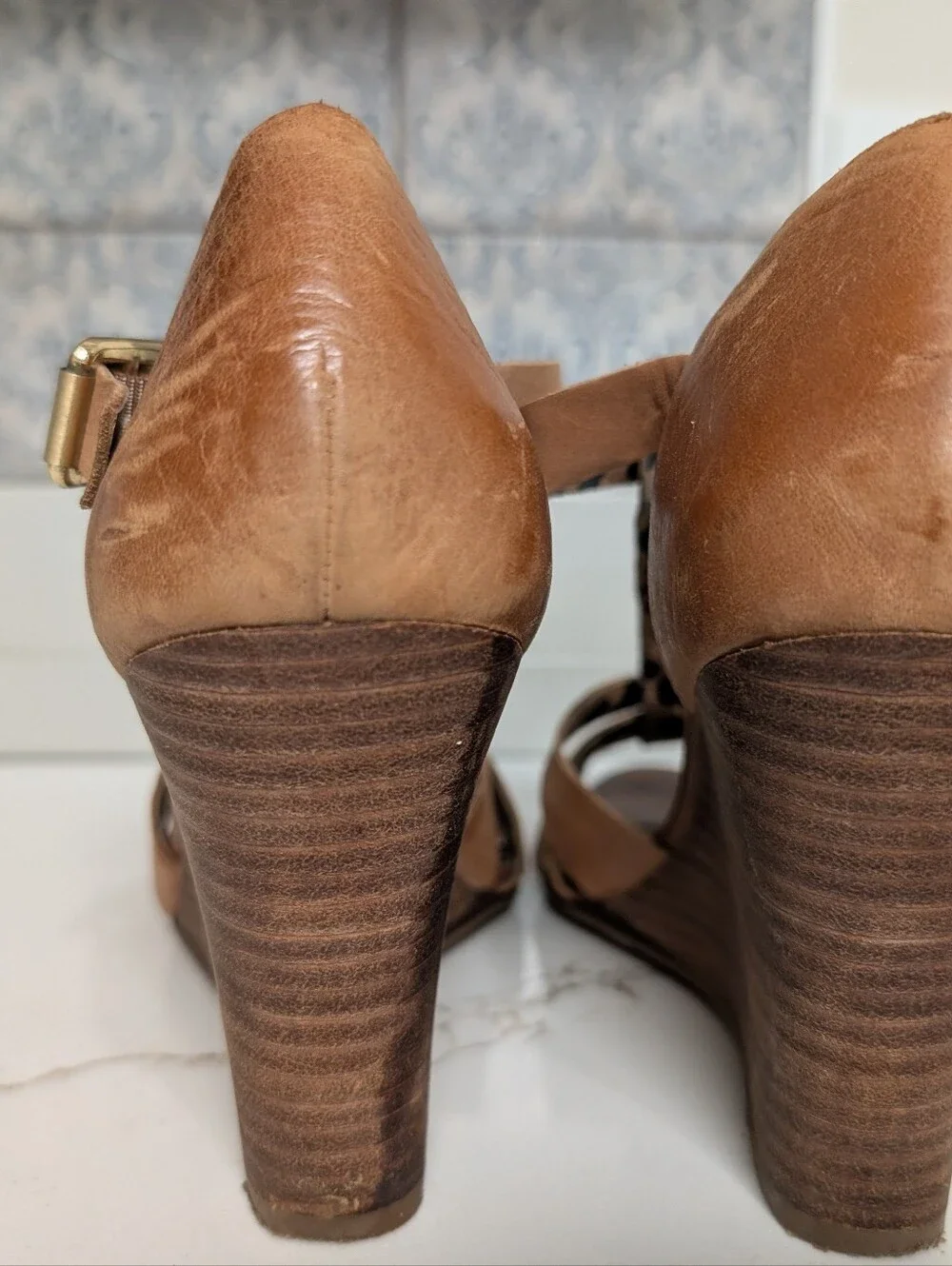 Jessica Simpson Women’s Wedge Sandals - Beige